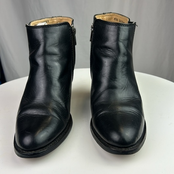 Frye Mustang Gore Women’s Black Leather Ankle Booties Size 8.5B - Picture 5 of 12